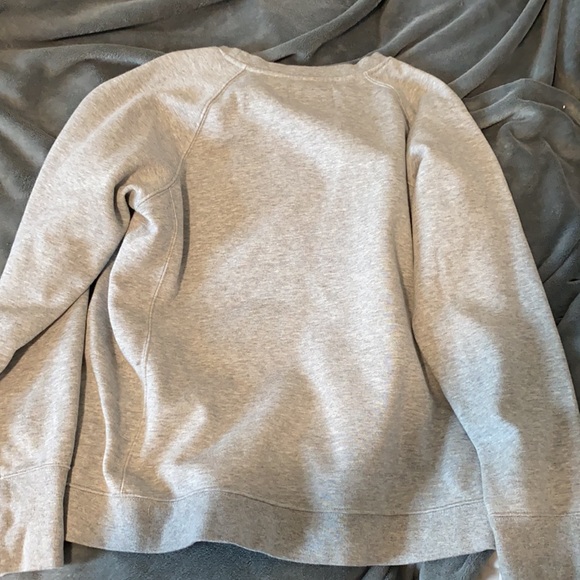 Champion long sleeve size L grey fleece sweatshirt - Picture 2 of 2
